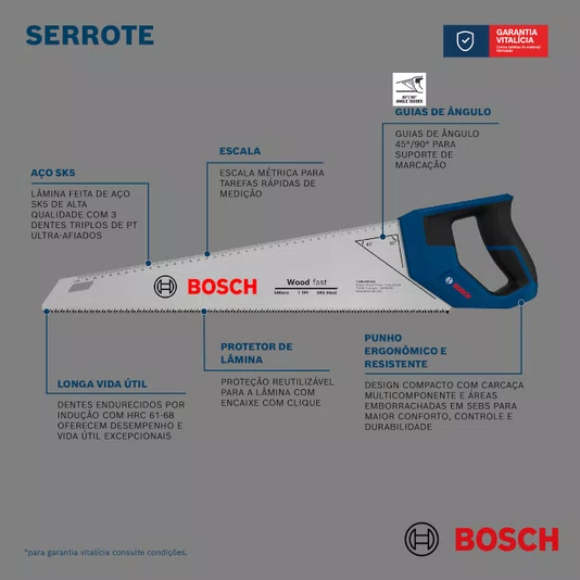 Bosch Serra Manual 550Mm 7 Tpi - 1600A039R8
