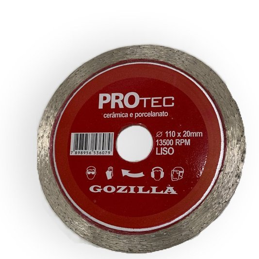 Serra Marmore 110mm 1450W 220V KU076 - Disco Diamantado Protec Liso 110X20X10 - 7898956536079