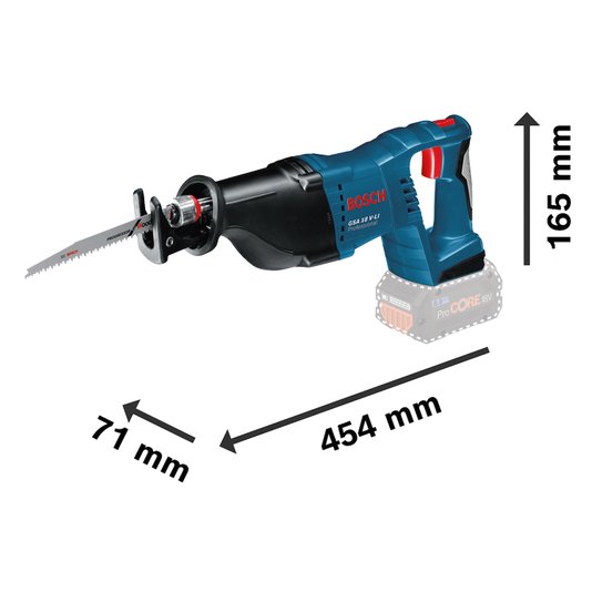Serra Sabre Bateria Bosch Gsa 185-Li - 06016C00E0