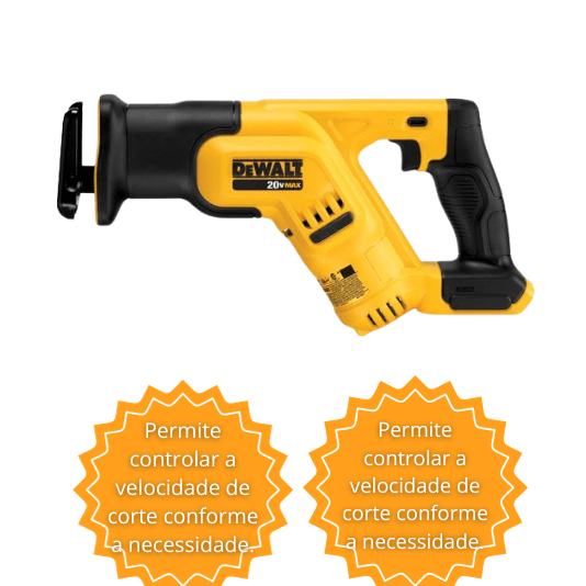Serra Sabre Compacta 1-1/8"(29Mm) 20V Max* Li-Ion Dewalt - Dcs387B