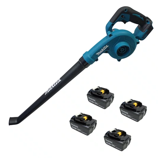Makita Dub186 Soprador 18V + 4 Baterias 5Ah - Dub186Z-4Bat