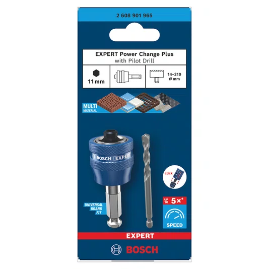 Bosch Suporte Hexagonal Com Broca Guia 8Mm X 60Mm Tct Expert - 2608901965