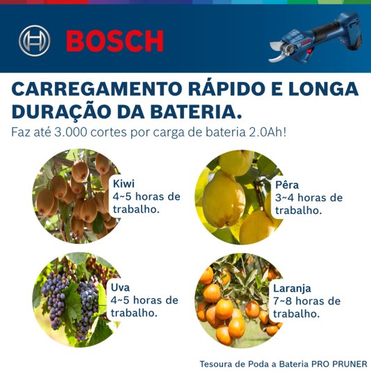 Tesoura Poda A Bateria 12V Gks 18V-68 Gc -Bosch