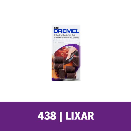 Tubo De Lixa 1/4 6,4Mm De Grão 120 Dremel - 438 - 2615000438