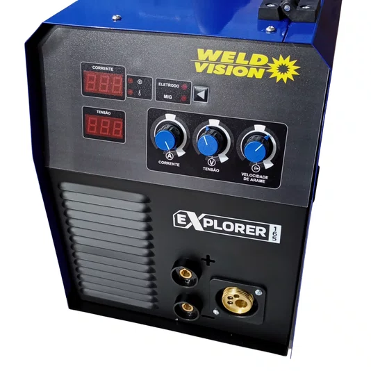 Weld Vision - Explorer 165 Máquina De Solda Mig/Mag/Tig* E Eletrodo 220V Monofásica Com Tm/Gt/Pe/Plug 9Mm - 27621