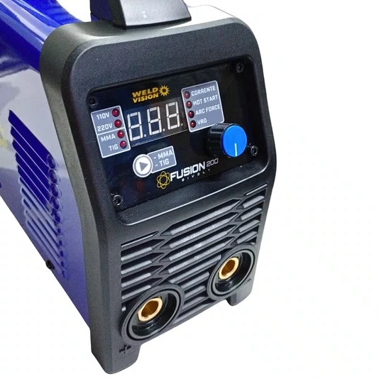 Weld Vision - Fusion 200 G3 Máquina Inversora De Solda Eletrodo Revestido Monofásica Bivolt Com Gt/Pe - 20370