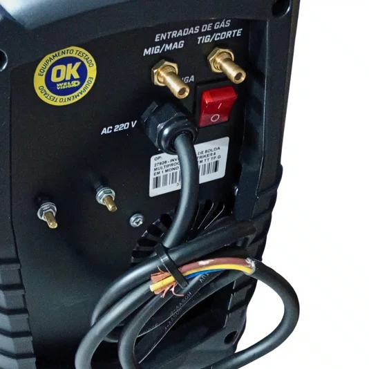 Weld Vision Striker 4 Em 1 - Inversora De Solda Multiprocesso Monofásica 220V Com Tm/Tt/Tp/Gt/Pe - 27926
