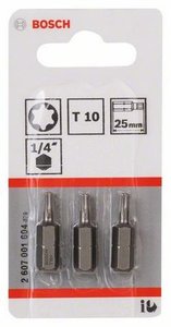 Bits Torx Nº 10 C/ 3 Unidades - 2607001604 - Bosch
