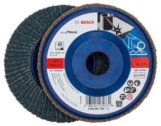 Disco Flap Reto 7" Grão 60 - 2608607331 - Bosch