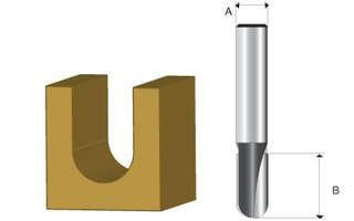 Fresa Paral Dp C/Pta Perfurante Ht 6Mm Makita - D-09329