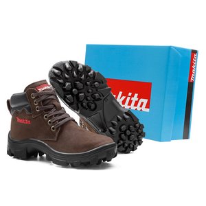 Bota Marrom Nobuck Botina 40 Makita - Bm-Mr40