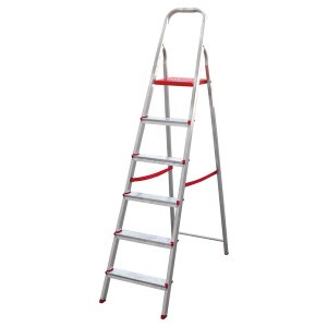 Escada Aluminio Domestica Gibafer 6 Degraus - Ed6