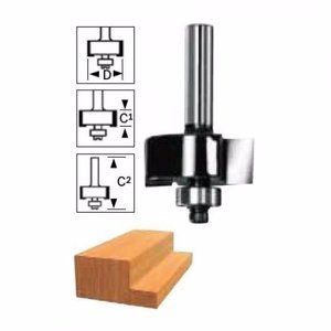 Fresa Reta C/ Rolamento 6Mm 1/2" Bosch - 2608628449