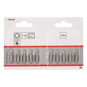Bits Torx Nº 15 C/ 10 Unidades - 2607001608 - Bosch
