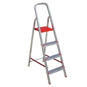 Escada Aluminio  Gibafer 4 Degraus Alto Giro - Ed4