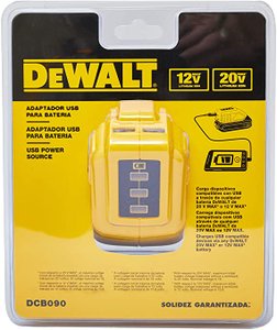 Adaptador Usb P/Bateria Li I On 12/20V Max - Dcb090-B3 - Black&Decker