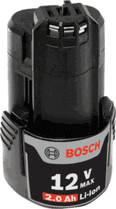 Bateria De Íons De Lítio Gba 12V 2,0 Ah 1600A0021D -  Bosch