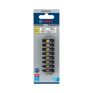 Bosch Kit De Bits Torx 25Mm Pro Impact Com 8 Peças - 2608522322
