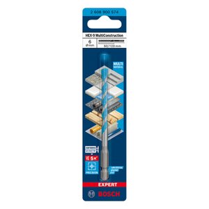 Broca Hex9 Multiconstruction 6X60X100 2608900574 - Bosch