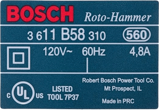 Chapa De Identificacao - 1619P09232 - Bosch