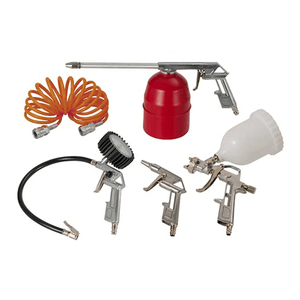 Conj. Pistolas P/ Pintura, Pulverizacao,  Limpeza C/ Mangueira C/ Conexoes E Pist. Calibradora De Pneus 809.2358-0