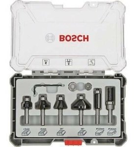 Conjunto De Fresas 6 Pcs Acabamento Haste 6Mm - 2607017468 - Bosch