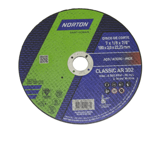 Disco De Corte 180X3,0X22,23 Ar302 Classic Norton - 66252842711