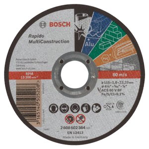 Disco De Corte Rapido Bosch Multiconstruction 4.1/2 - 2608602384