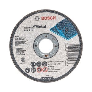 Disco De Corte Reto 4 1/2" P/ Metal Grão 30 - 2608600510 - Bosch