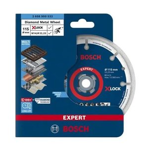 Disco Diamantado Metal 115X22,23Mm Xlock - 2608900532 - Bosch