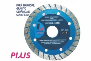 Disco Diamantado Turbo - Corte Refrigerado E A Seco - 4025 - Lotus