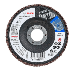 Disco Flap Curvo Best For Metal 115Mm Gr40  Bosch -  2608619008