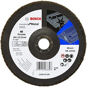 Disco Flap Std For Metal Fa 180Mm Gr40 Bosch - 2608619292