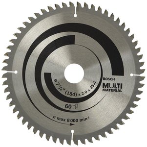 Disco Multimaterial 184x254mm 60T - 2608642194 - BOSCH