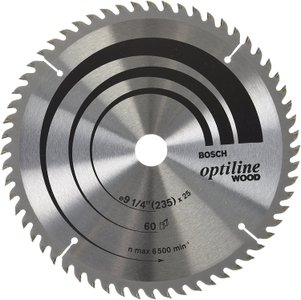 Disco S Circ 9 1/4 (235Mm) 60 Dentes - 2608640887 - Bosch