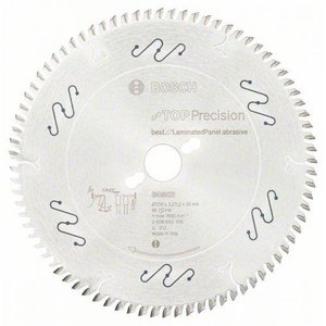 Disco Top Precison Para Laminado 250 X 30 Mm 80 Dentes Bosch - 2608642109