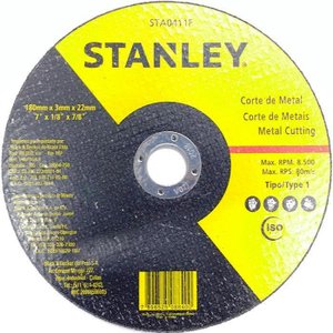 Disco Abrasivo Corte Metal 7X1/8X7/8 - Sta0411F - Stanley
