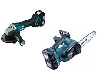 Kit Combo Duc252Z+ 4 Baterias 3Ah+ 1 Dc18Rd+ 1 Dga504Z+ Mak Pac - Duc252Z-220Kit - Makita