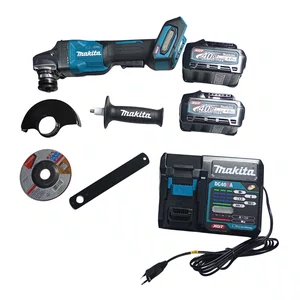 Esmerilhadeira 115Mm Com Disco + Carregador 220V + 2 Baterias 40V 4A Makita - 4Aga012Gm201