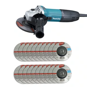 Esmerilhadeira Angular 115Mm(4-1/2") 220V Ga4530K  + 20 Discos de Desbaste 115mm Grão A36N
