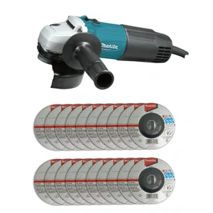 Esmerilhadeira Angular 115Mm(4-1/2") 220V M0901B + 20 Discos de Desbaste 115mm Grão A36N