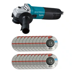 Esmerilhadeira Angular 115Mm (4-1/2") 220V M9507B  + 20 Discos de Desbaste 115mm Grão A36N