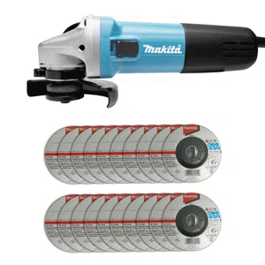 Esmerilhadeira Angular 115Mm (4-1/2") 9557Hng 220V  + 20 Discos de Desbaste 115mm Grão A36N