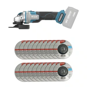 Esmerilhadeira Angular 125Mm(5") 18V Brushless Ws2890K + 20 Discos de Desbaste 115mm Grão A36N