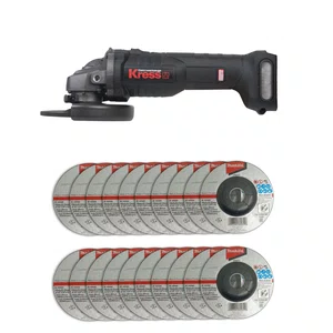 Esmerilhadeira Angular 125Mm(5") 20V Brushless Kuh10.3 + 2 Baterias 5 ah + Carregador + 20 Discos de Desbaste 115mm Grão A36N