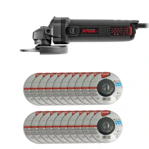 Esmerilhadeira Angular 125Mm(5") 220V Kus15 + 20 Discos de Desbaste 115mm Grão A36N