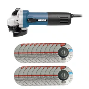 Esmerilhadeira Angular 125Mm(5") 220V Ws4722 + 20 Discos de Desbaste 115mm Grão A36N