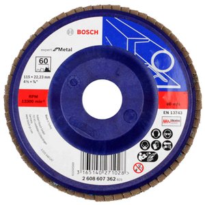 Disco Flap 4 1/2" Grao 60 P/ Metal Bosch - 2608607362
