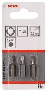 Bits Torx N15 Com 3 Un. Bosch - 2607001607
