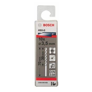 Broca Aco Rapido Hss-G 3,5Mm  Bosch - 2608595058
